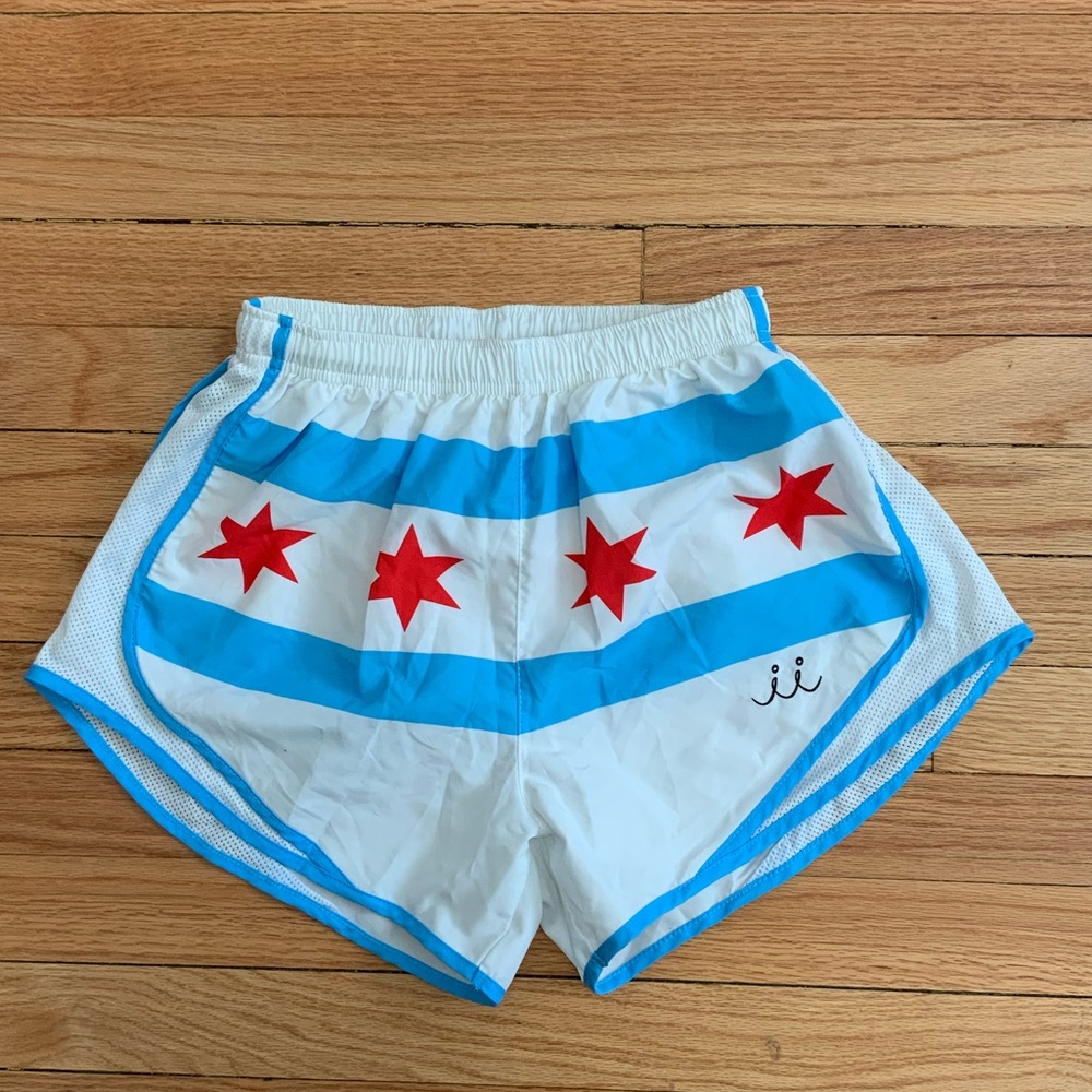 Chi Chi Sport running shorts - Chicago Flag